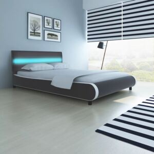 Łóżko z oświetleniem LED w zagłówku + materac