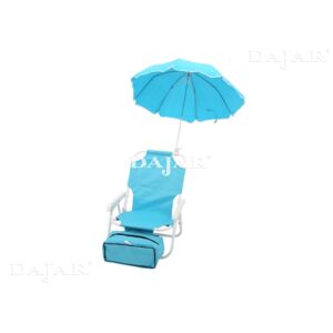 Krzesełko z parasolką dla dzieci niebieski PATIO