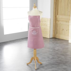 Fartuch kuchenny damski, 80 x 60 cm, różowy