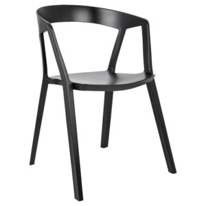 Krzesło polipropylen czarne Vibia