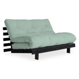 Sofa rozkładana z jasnozielonym pokryciem Karup Design Roots Black/Mint