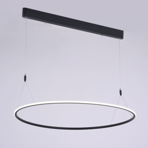 MCODO :: Designerska lampa led MILANO czarna 40W z ciepłą barwą 3000K