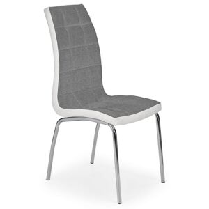 Krzesło pikowane Spelter 2X - popielate