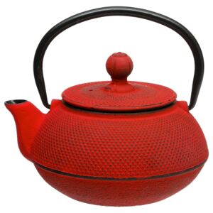 Dzbanek do parzenia herbaty z sitkiem, 600 ml, kolor czerwony