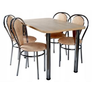 Zestaw kuchenny stół 70x120 +4 krzesła tulipan +