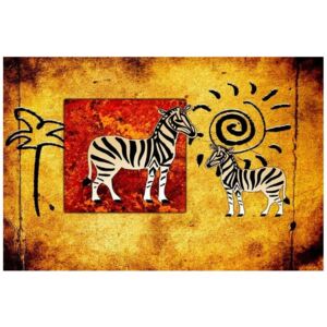 Fototapeta, Zebry z afryki, 8 elementów, 400x268 cm