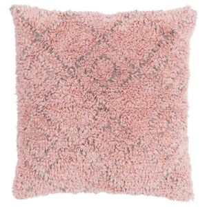 Różowa poduszka bawełniana Ego Dekor Vintage Fluffy, 45x45 cm