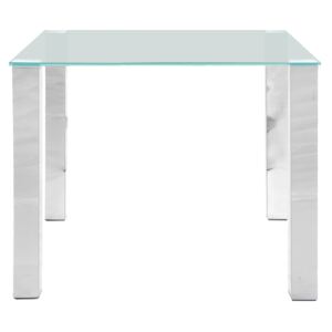 SELSEY Stół do jadalni Diogo 90x90 cm ze szklanym blatem