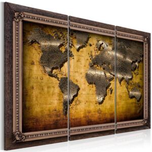 SELSEY Obraz - Świat w ramach 120x80 cm
