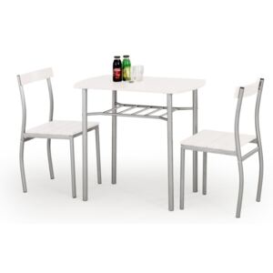 SELSEY Stół z krzesłami Parra biały