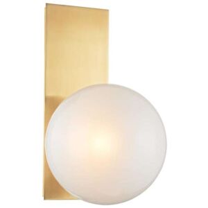 Kinkiet LAMPA ścienna CGBALLPLATE COPEL loftowa OPRAWA szklana kula ball modernistyczna biała złota