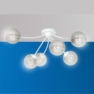 BAMBA 6 WH GRAFIT 547/6 plafon lampa sufitowa nowoczesna szklane klosze DESIGN