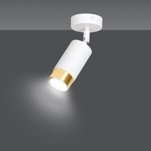 HIRO 1 WHITE-GOLD 963/1 nowoczesny regulowany spot LED sufitowy biało złoty