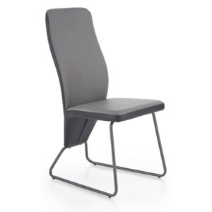 Krzesło K300 tył - czarny, przód - popiel, stelaż - super grey