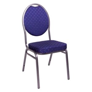 Jakościowe krzesło metalowe Monza- granatowe