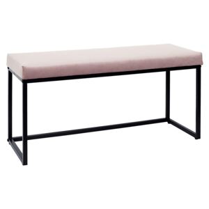 Welwetowa ławka różowa - Midra