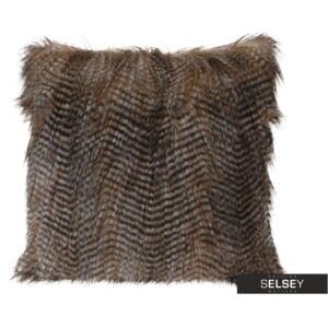 Poduszka z poszewką Furry z długim włosiem 45x45 cm