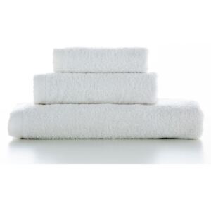 Zestaw 3 białych bawełnianych ręczników El Delfin Lisa Coral, 70x140 cm