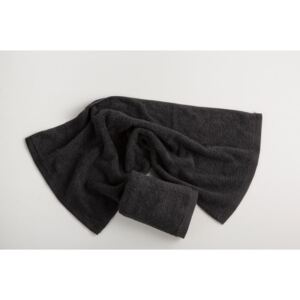 Ciemnoszary bawełniany ręcznik El Delfin Lisa Coral, 30x50 cm