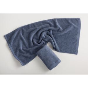Szaroniebieski bawełniany ręcznik El Delfin Lisa Coral, 30x50 cm