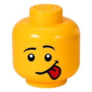 Żółty pojemnik w kształcie głowy LEGO® Silly, ⌀ 16,3 cm