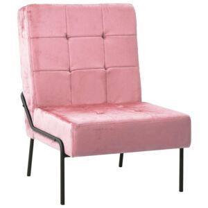 Fotel, 65x79x87 cm, różowy, obity aksamitem