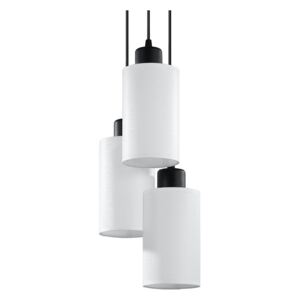 Lampa wisząca VESTA 3 biała lampa sufitowa LED E27 do salonu