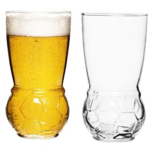 Zestaw dwóch szklanek do piwa Football Sagaform