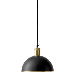 Lampa wisząca 24 cm (czarny, ciemny mosiądz) Hubert Menu