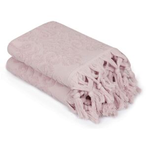 Komplet 2 pudrowych ręczników Madame Coco Bohème, 50x90 cm