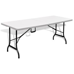 Stół kempingowy biały (180 cm) wykonany z HDPE