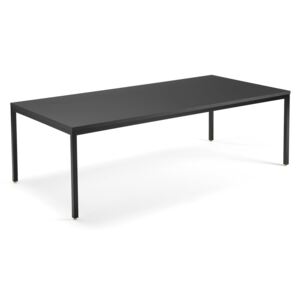 Stół konferencyjny MODULUS, 2400x1200 mm, 4 nogi, czarna rama, czarny
