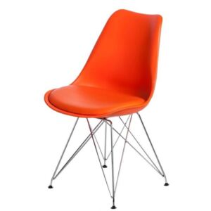 Krzesło Norden DSR PP pomarańczowe 1614 - Pomarańczowy