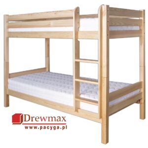 Łóżko sosnowe LK 136 Drewmax - 80x200, Dąb