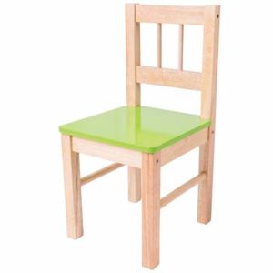 Drewniane krzesełko dla dzieci (Zielone)