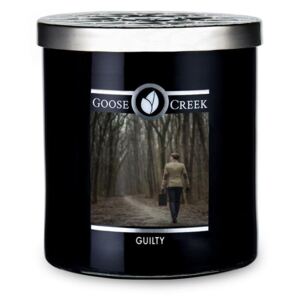 Świeczka zapachowa w szklanym pojemniku Goose Creek Men's Collection Guilty, 50 godz. palenia