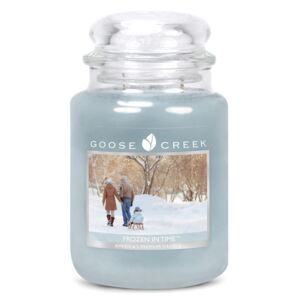 Świeczka zapachowa w szklanym pojemniku Goose Creek Chłodna Nostalgia, 150 godz. palenia