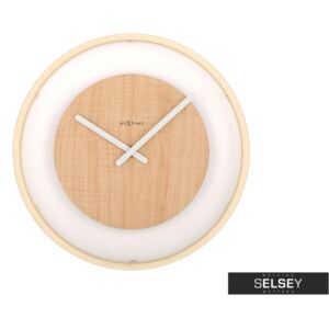 Zegar drewniany Wood Loop średnica 30 cm