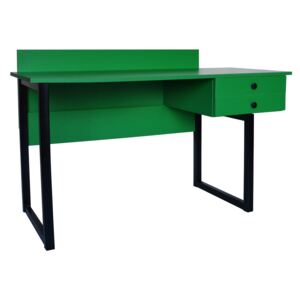 Kolorowe biurko z przegrodą i szufladami DES7 COLOR