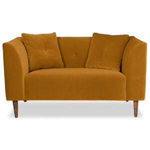 Sofa Ginster (Welur bawełna 100% MUSZTARDOWY)