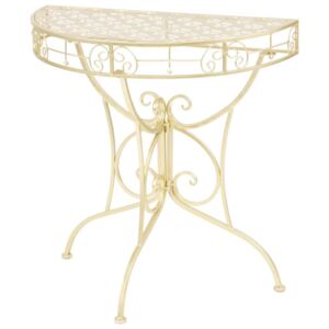 Półokrągły stolik vintage PERVOI, złoty, 72x36x74 cm