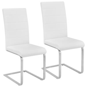 2 krzesła do jadalni biały