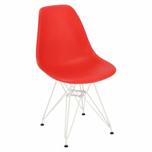Krzesło P016 PP White czerwone