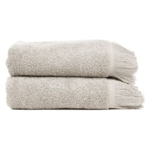 Zestaw 2 szarobrązowych ręczników ze 100% bawełny Bonami, 50x90 cm