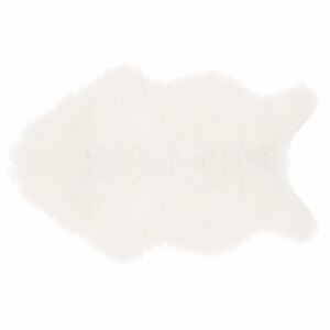 Dywanik futrzany, eko futro, 60 x 90 cm, kolor biały