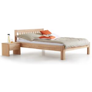 Łóżko drewniane z zagłówkiem Paul