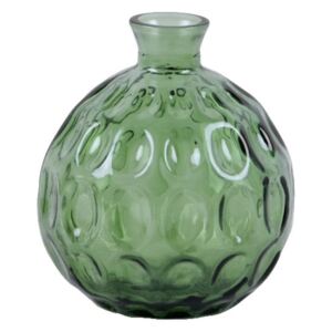 Zielony wazon ze szkła z recyklingu Ego Dekor Dune, wys. 18 cm