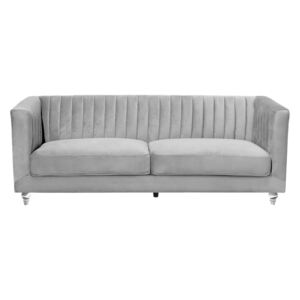 Sofa tapicerowana trzyosobowa jasnoszara Visone BLmeble