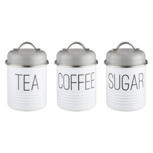 Zestaw 3 pojemników na herbatę, kawę i cukier TYPHOON