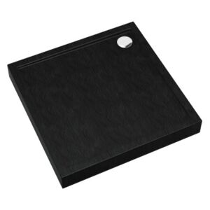 SCHEDPOL Competia New Black Stone brodzik kwadratowy 80 cm 3.4630/C/ST